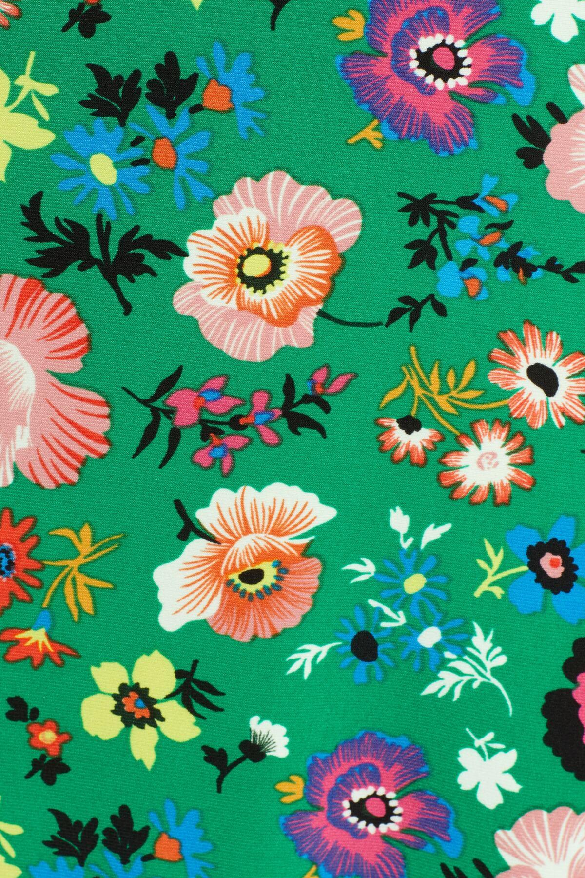 topshop floral chuck on midi dress