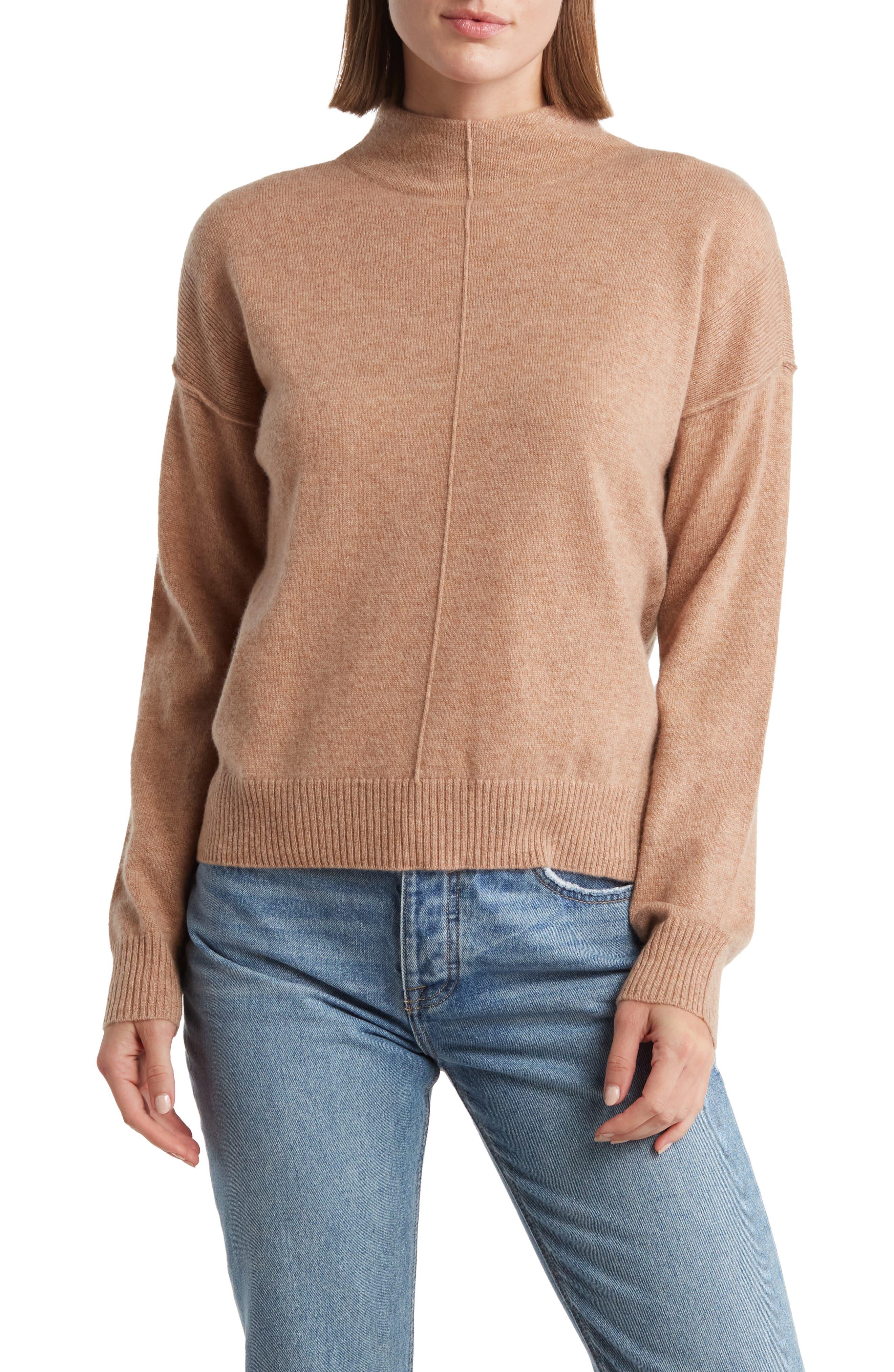 Design History Mock Neck Cashmere Sweater in Blue Lyst