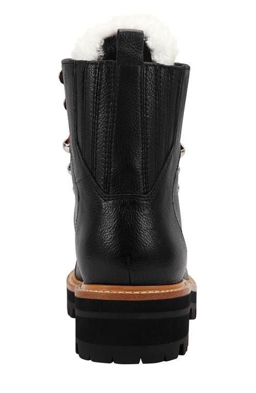 Marc Fisher Shearling Lug Sole Boots in Black Lyst