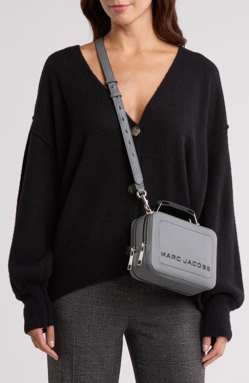 Marc Jacobs Textured Leather Mini Box Crossbody Bag in Gray Lyst