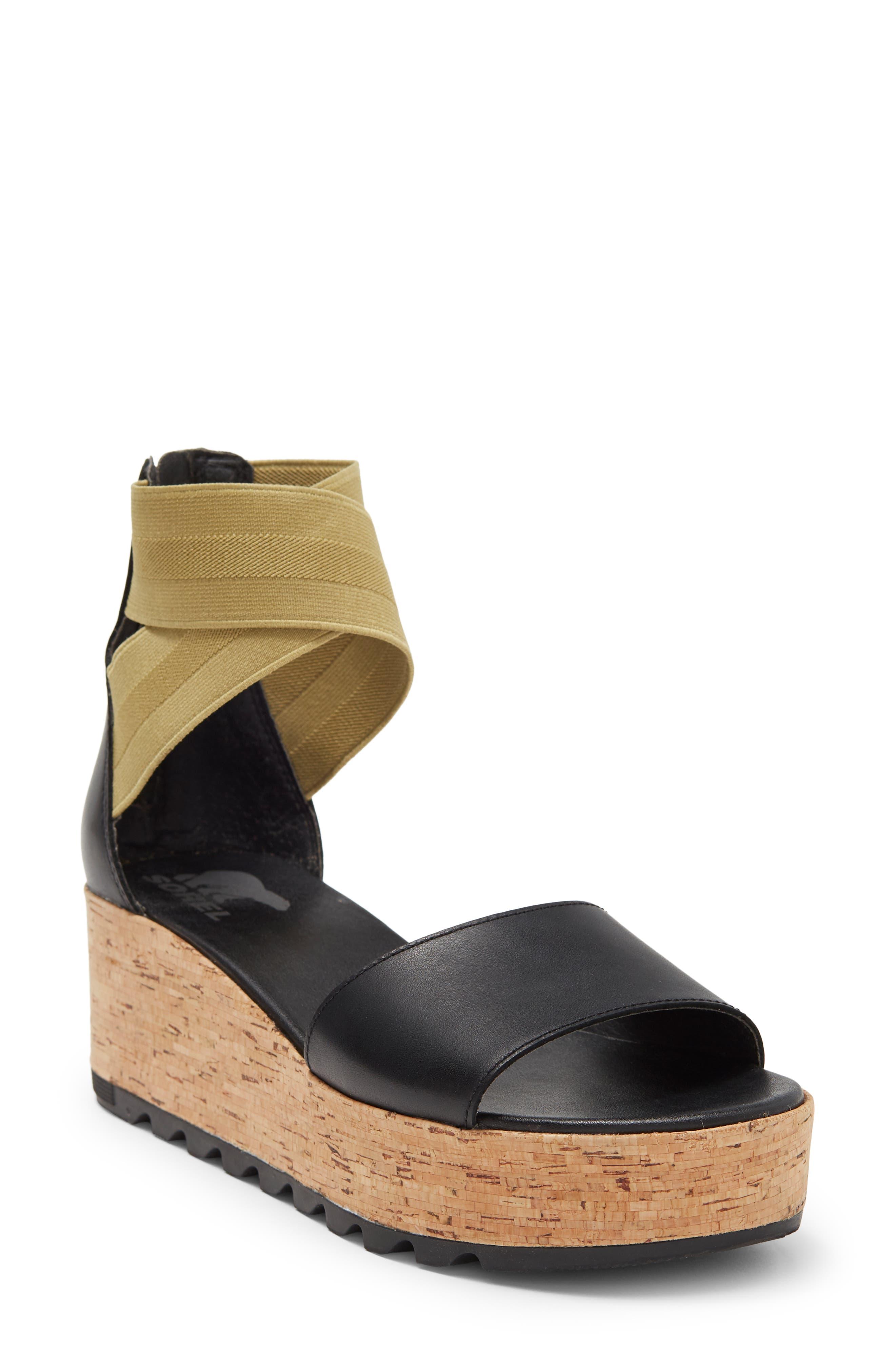 Sorel Cameron Flatform Ankle Strap Sandal | Lyst