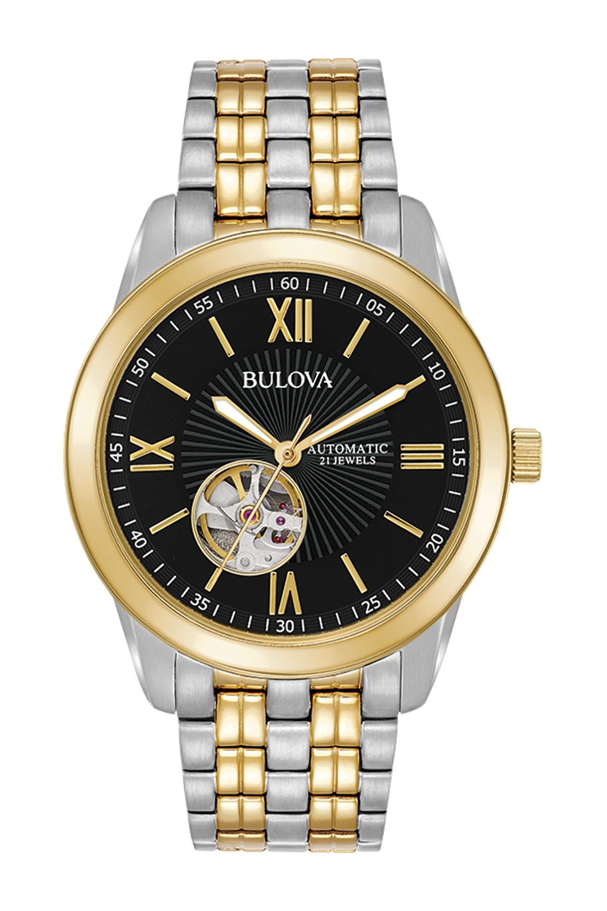 Bulova Men's Mechanical Automatic Bracelet Watch, 42mm in Metallic for ...