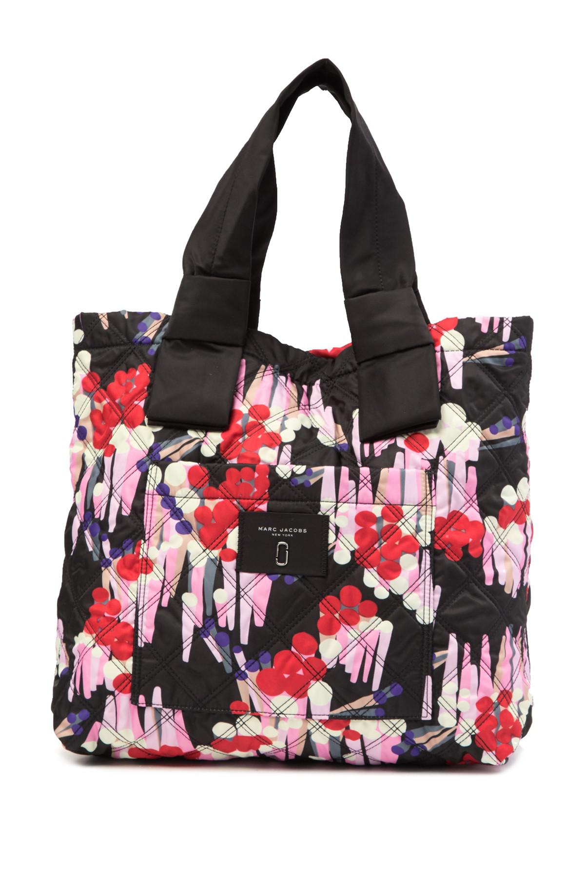 Marc Jacobs Synthetic Quilted Floral Tote Bag in Black Lyst