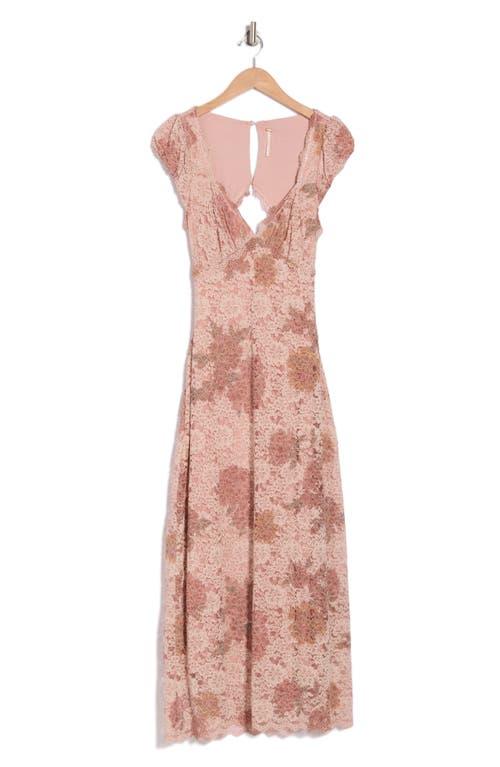 Free People Lace Butterfly Babe Maxi Dress in Pink | Lyst