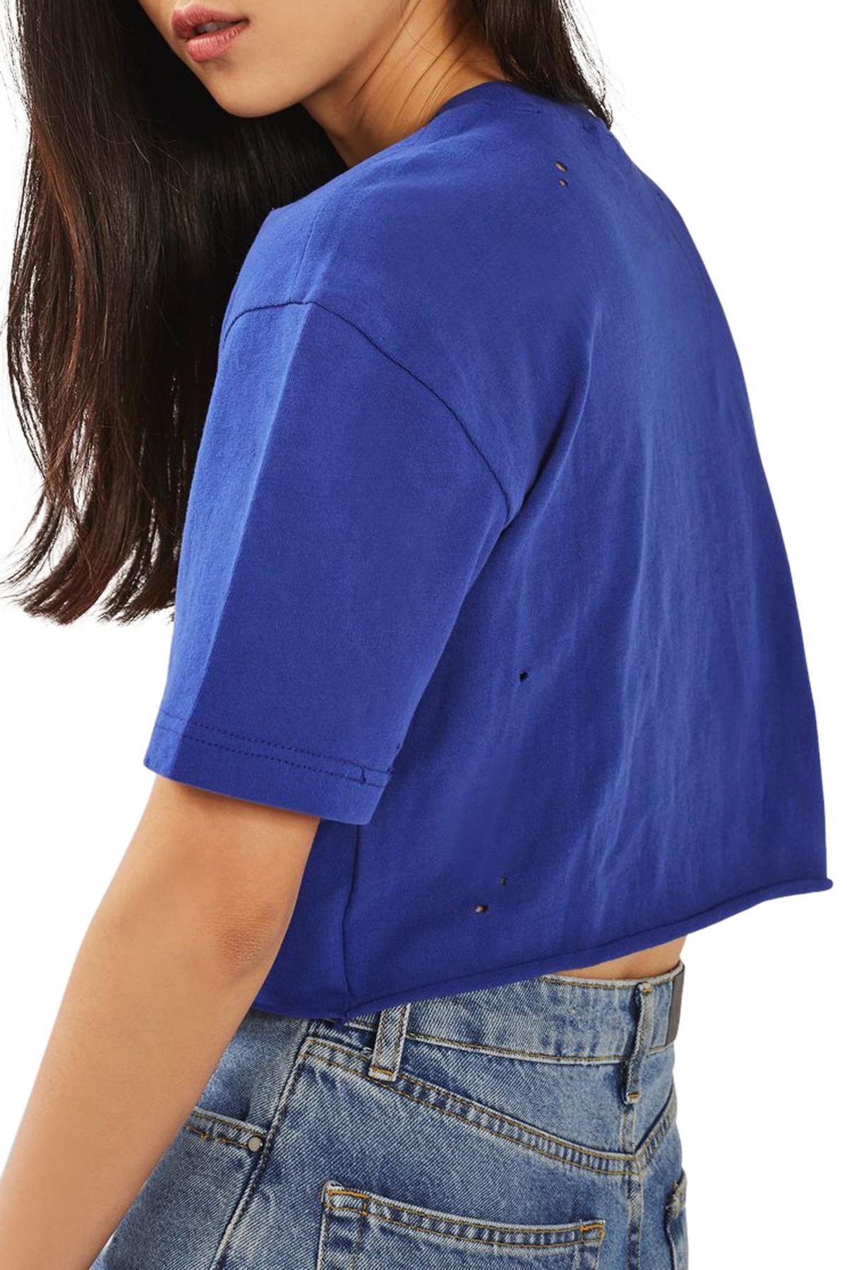 TOPSHOP New York Knicks Crop Top By Unk X in Blue | Lyst