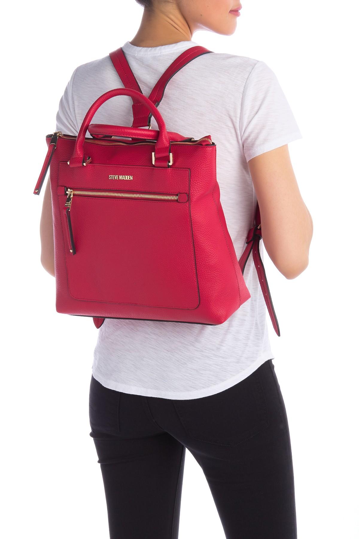 steve madden top handle backpack
