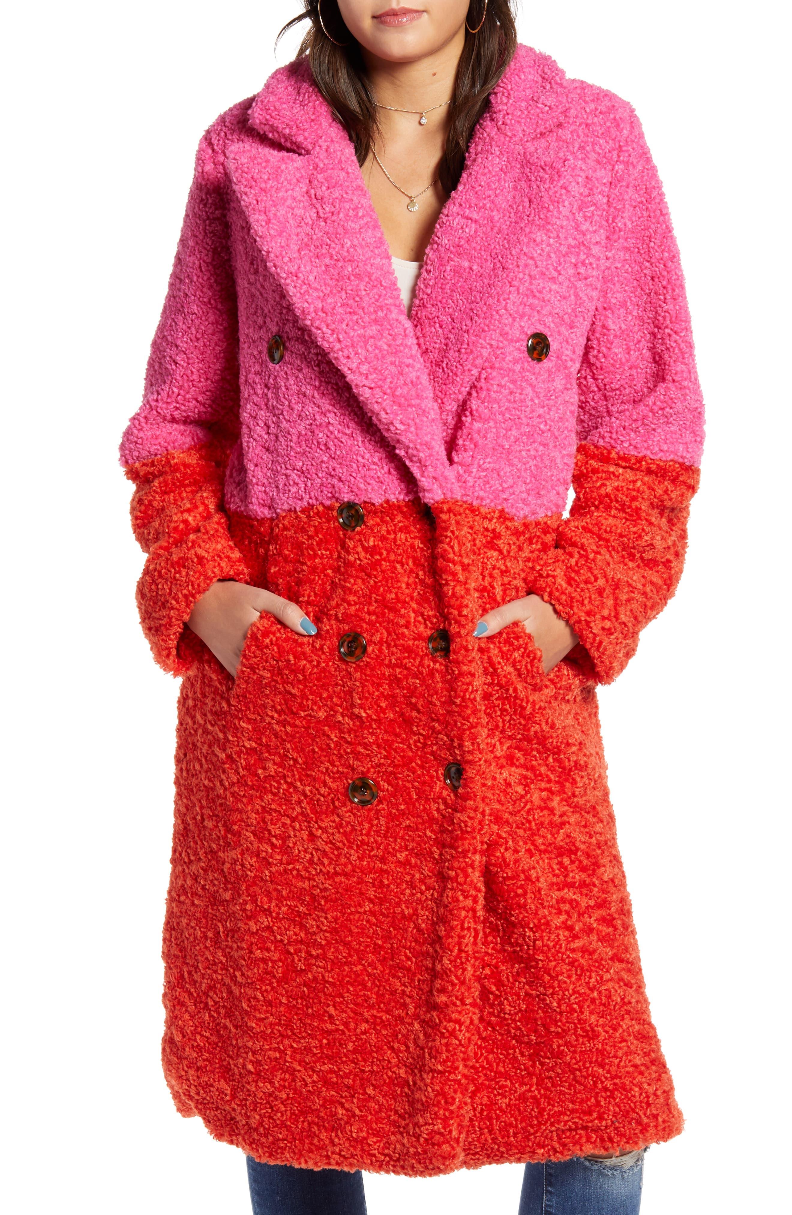 Blank NYC Arrival Colorblock Faux Fur 