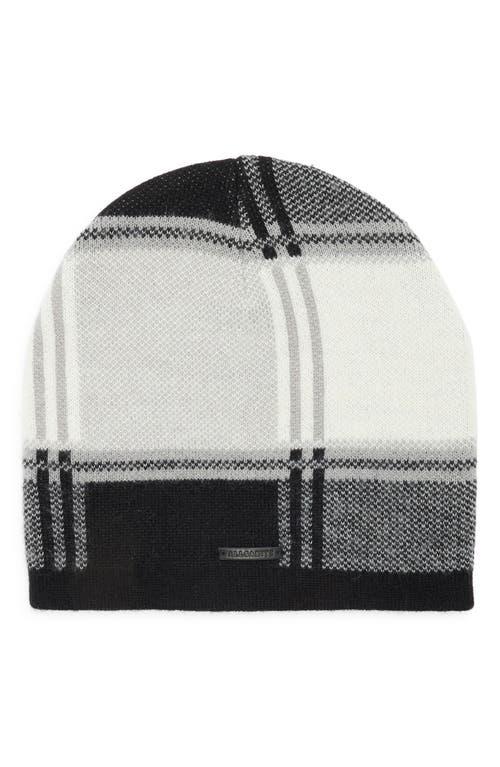 All Saints Beanie Hat Black Multi Plaid Jacquard Wool Blend Modern Streetwear All Saints Hat Beanie Black Multi Wool Blend | Mercari main image 4