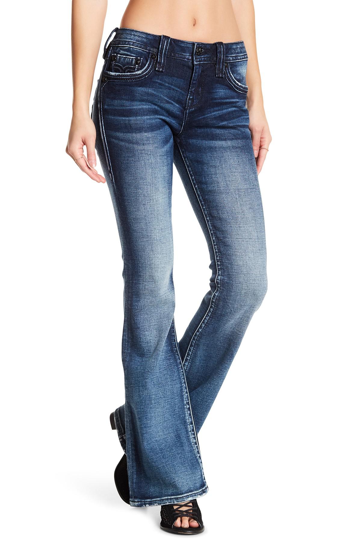 rock revival flare jeans