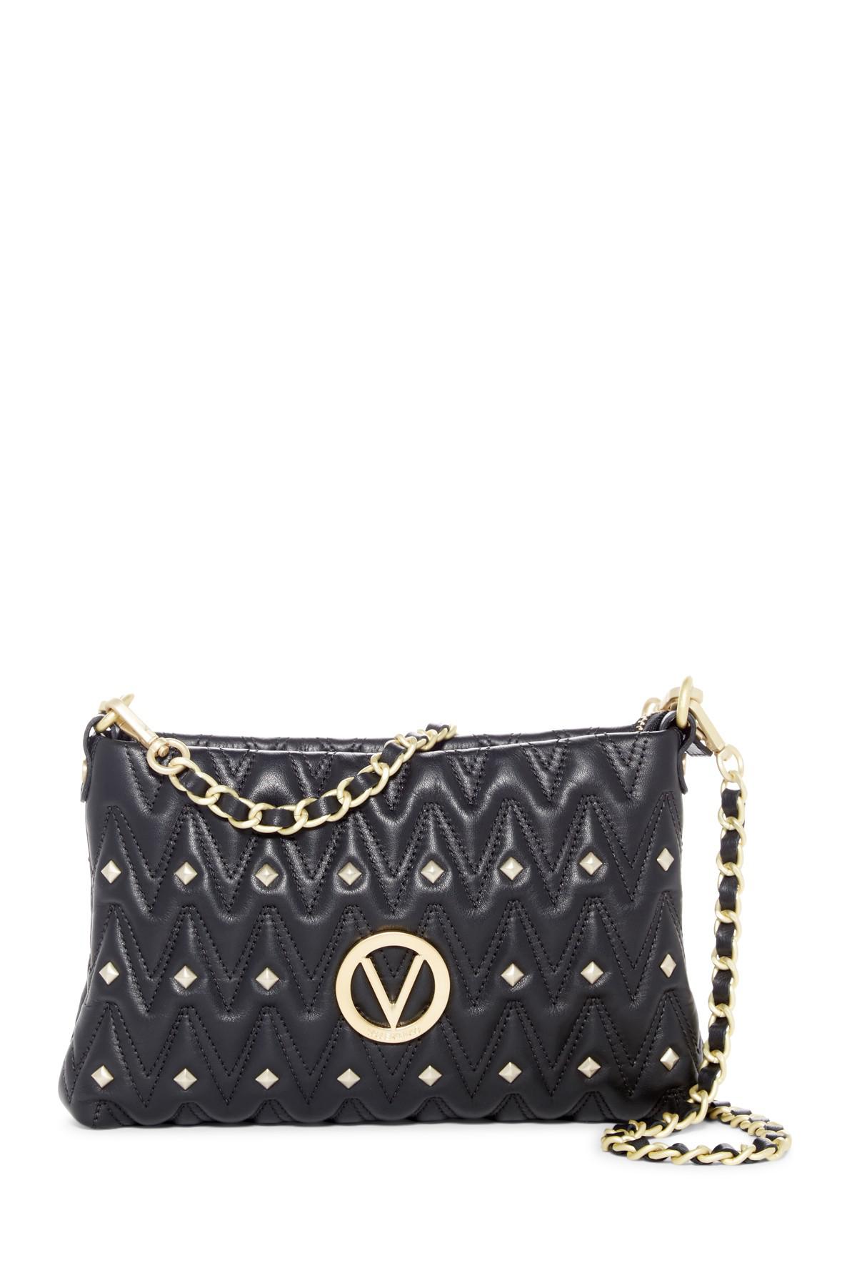 Black Studded Quilted Cross Body Bag IUCN Water