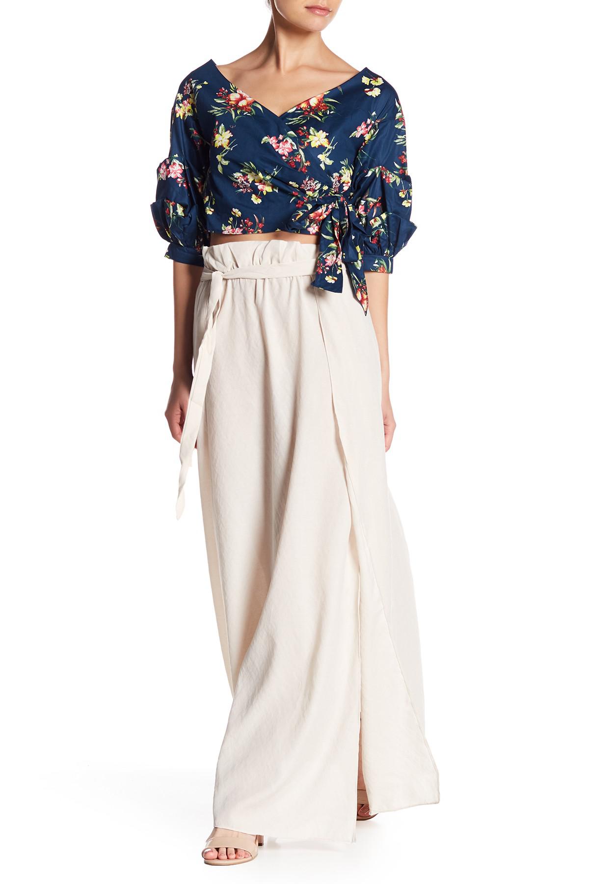 paperbag skirt maxi