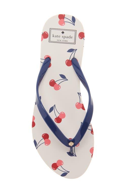 【Kate Spade】★サンダル★ Feldon Flip Flop Sandal kate spade- Feldon- Over Print Stripe -Flip-Flop Sandals