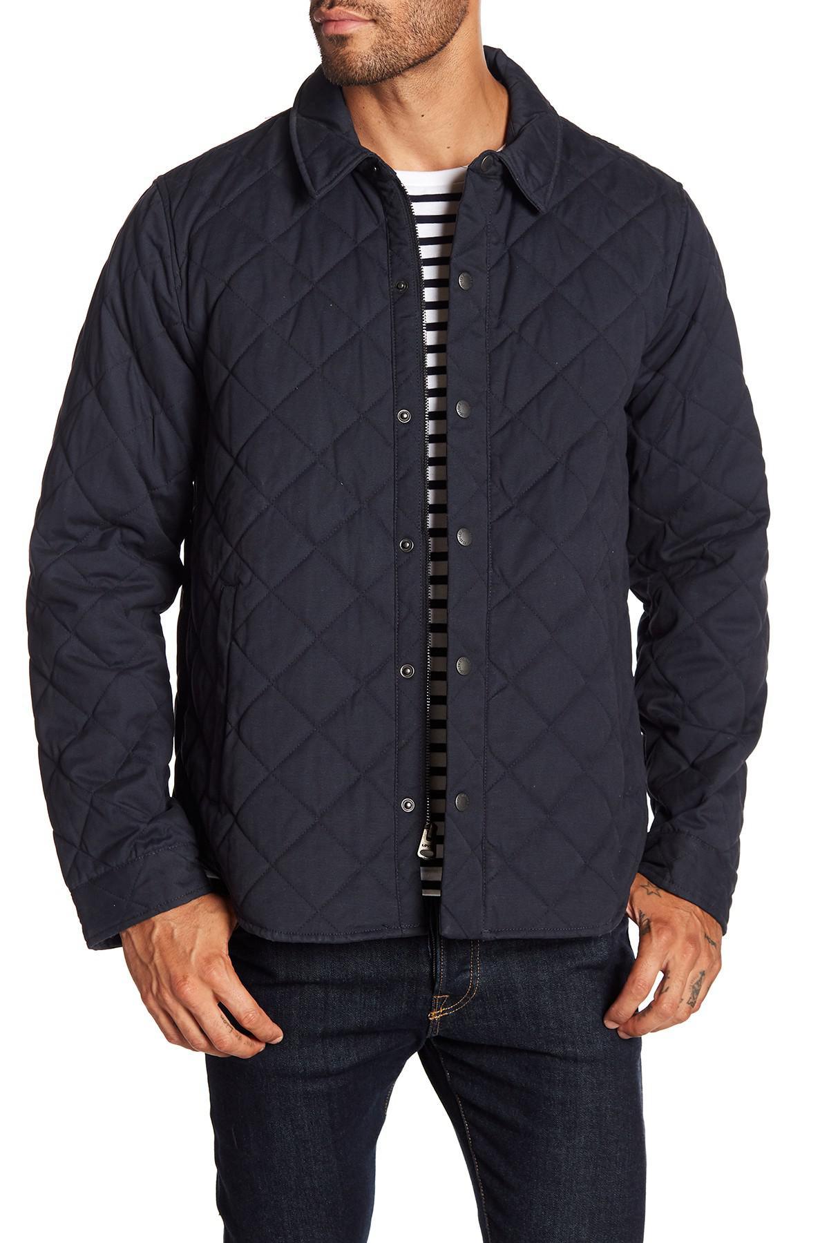 Levi's Cotton Laydown Quilted Jacket in Navy (Blue) for Men - Lyst