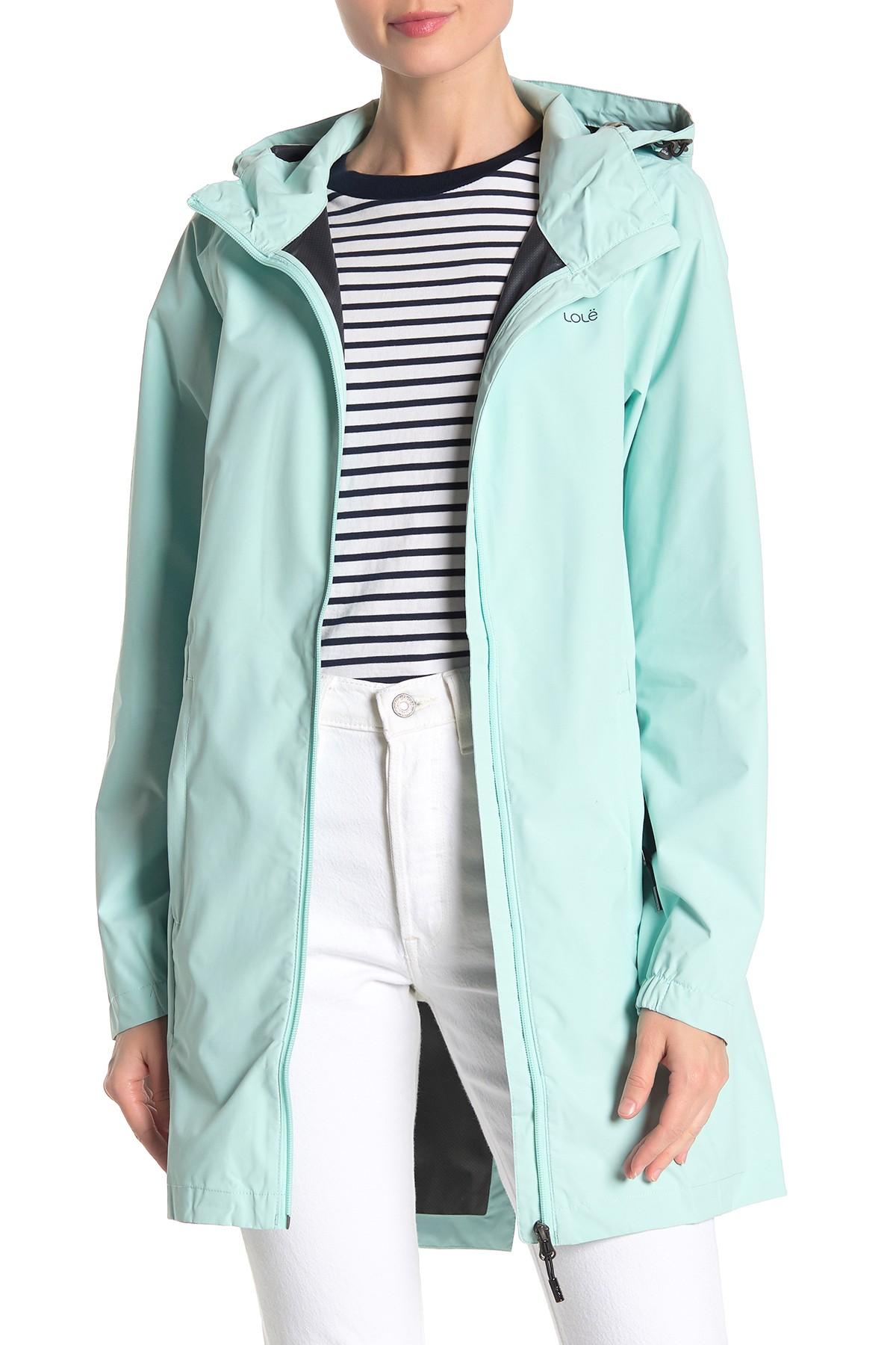 Lolë Synthetic Piper Rain Jacket in Blue Lyst