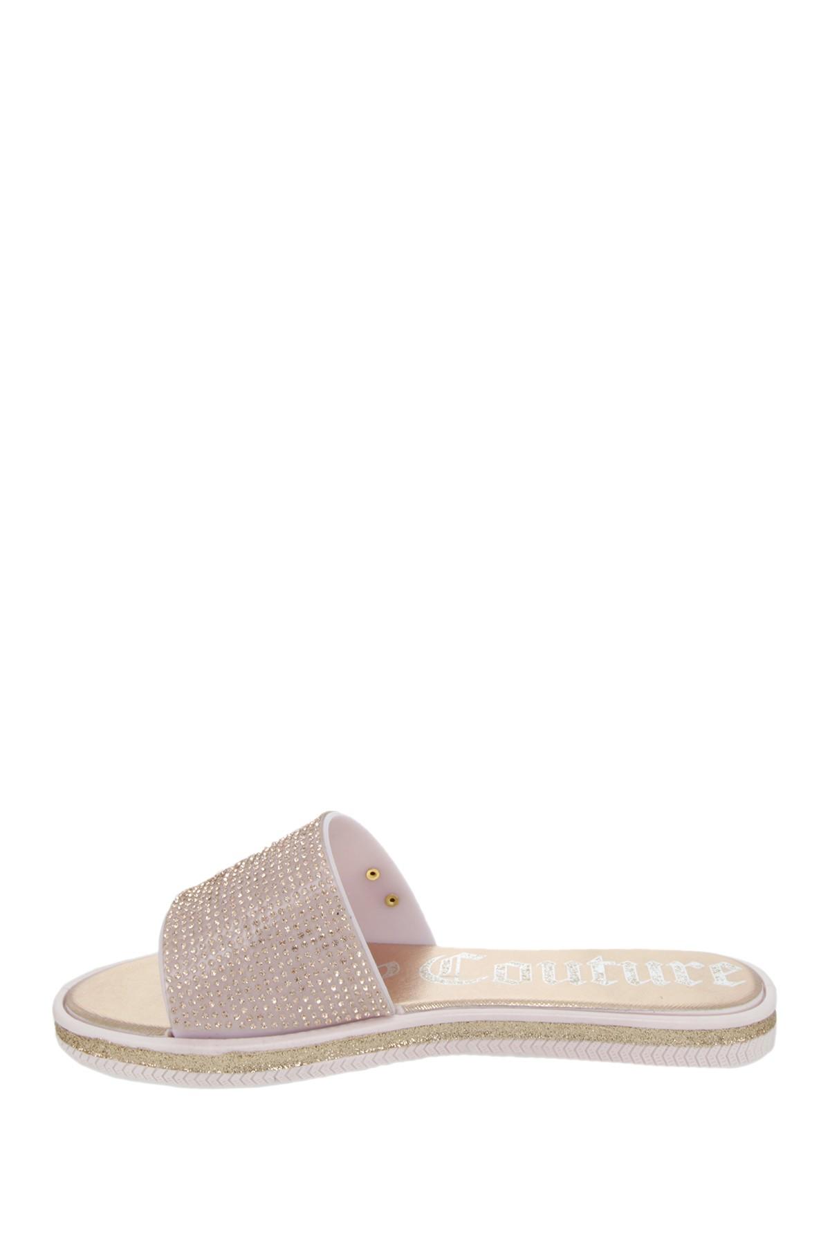 Juicy Couture Yippy Slide Sandal in Pink - Lyst