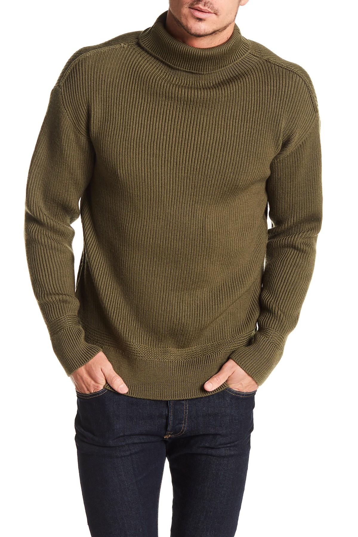 olive green turtleneck men