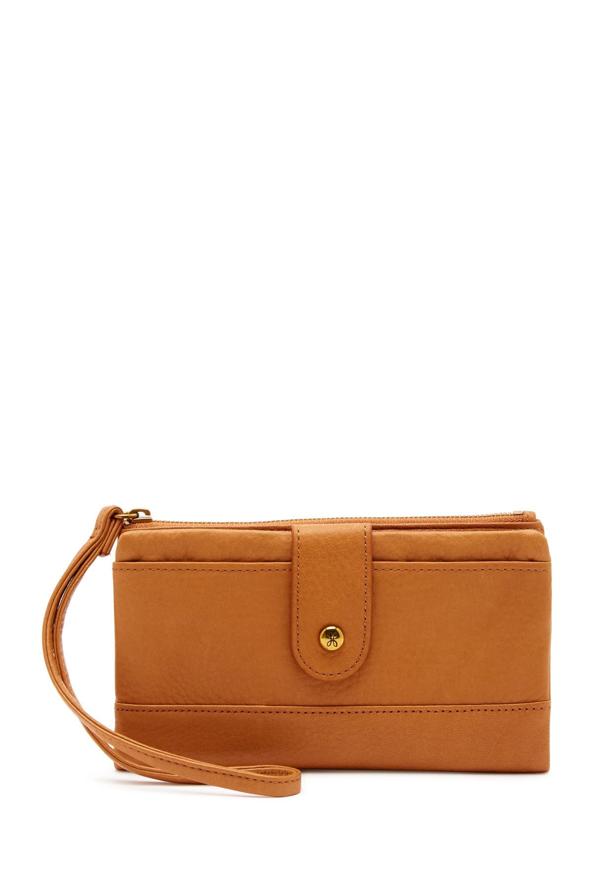 Hobo Colt Leather Wristlet Wallet in Brown Lyst