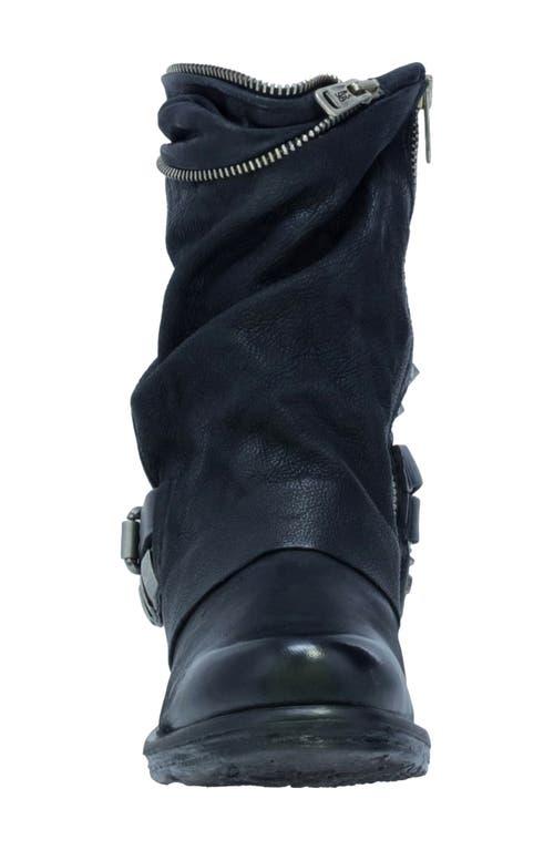 A.s.98 Sid Western Boot in Blue Lyst