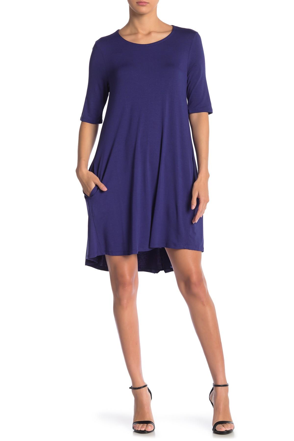philosophy apparel elbow sleeve knit swing dress