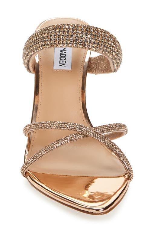 Steve Madden Camina Crystal Strap Slide Sandal in Pink | Lyst