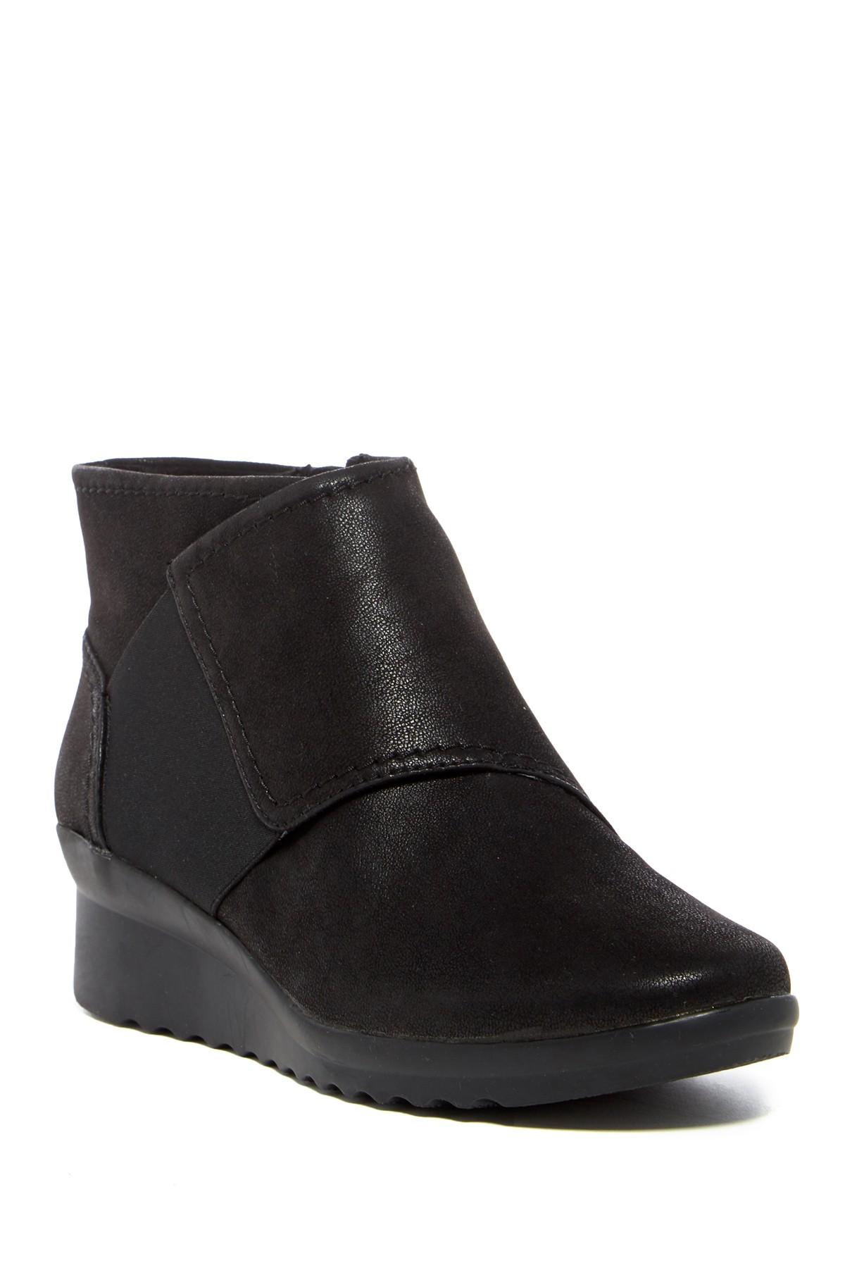 clarks caddell rush wedge bootie