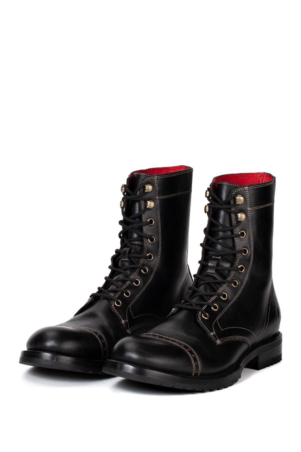 frye trenches lace up