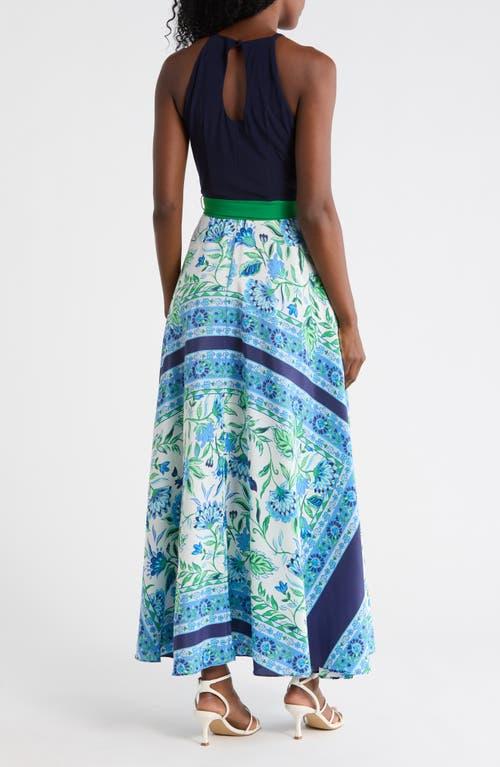 eliza j halter neck maxi dress Eliza J Women's Halter Neck Empire Waist Hi Lo Gown - Pink - Size 16