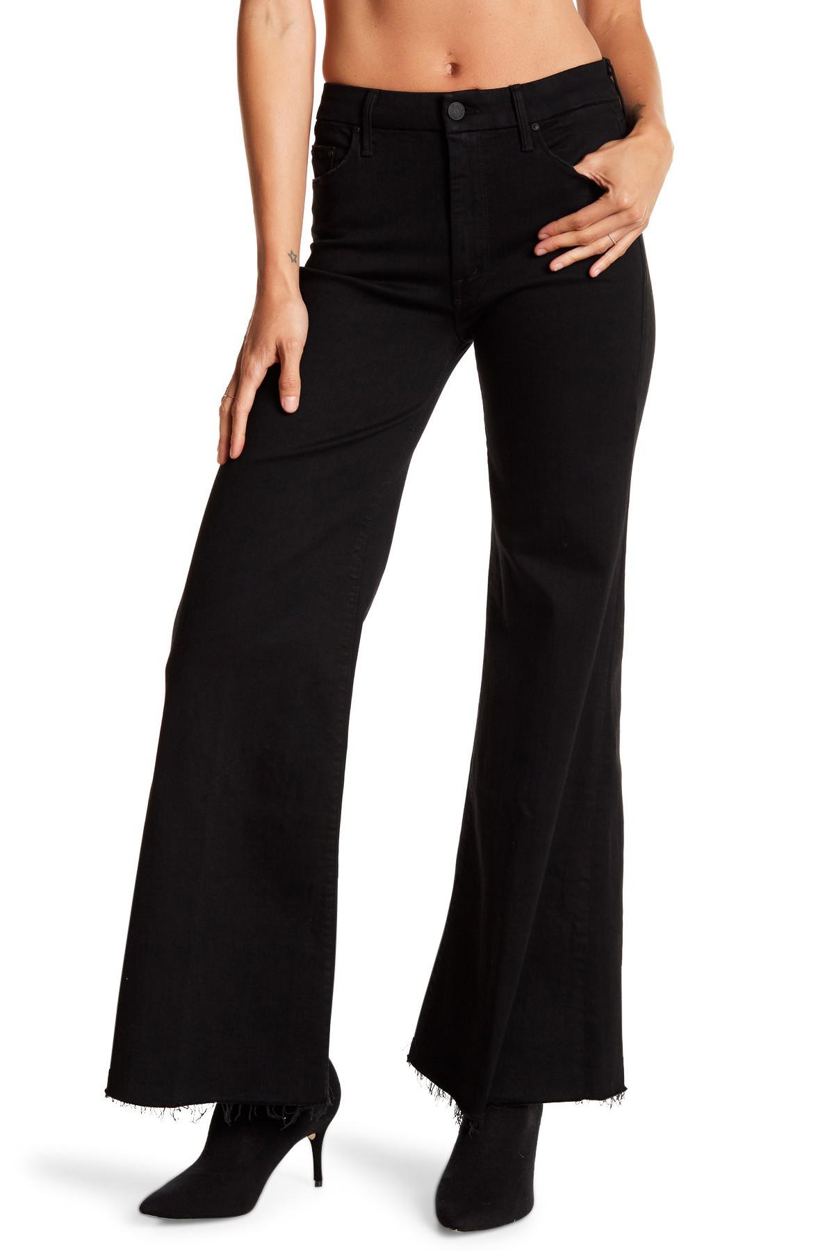 mother black flare jeans