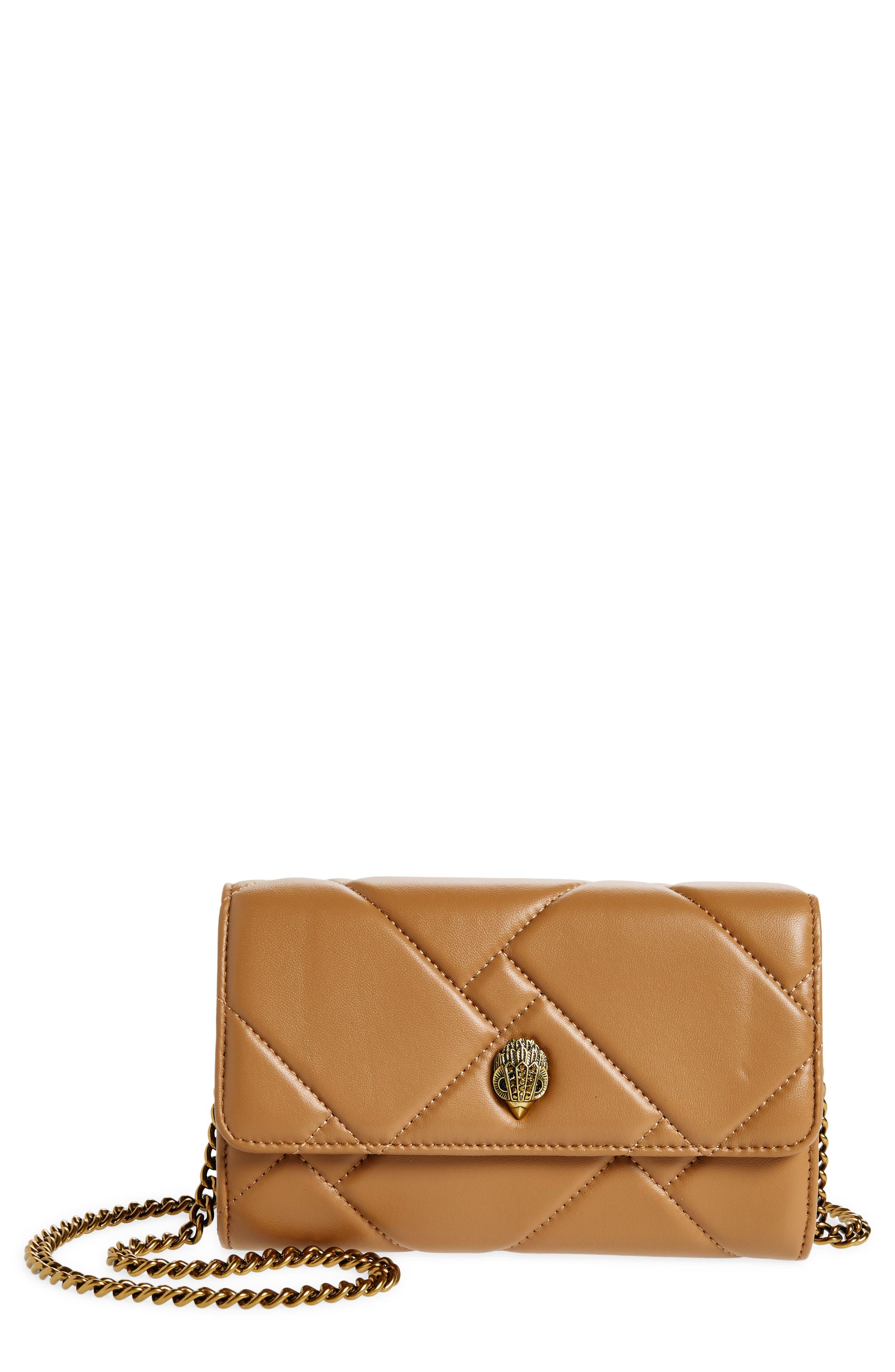 Kurt Geiger Mini Kensington Quilted Leather Crossbody Bag in Brown Lyst
