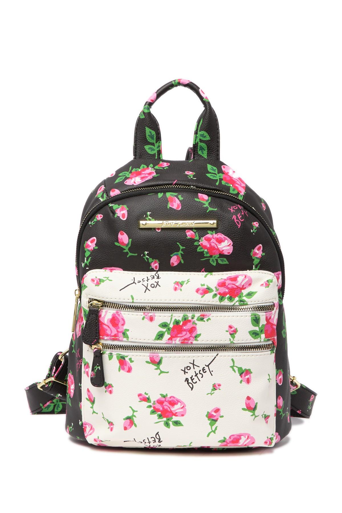 flower backpack purse