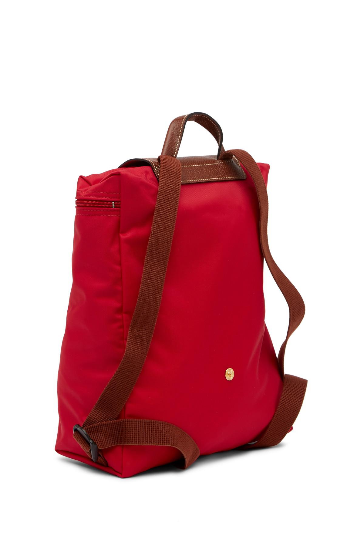 Longchamp Synthetic 'le Pliage' Backpack in Deep Red (Red ...