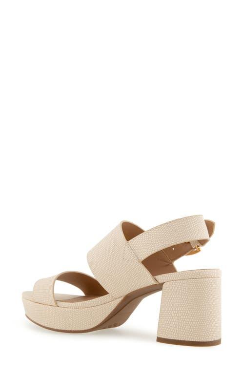 Aerosoles Camilia Platform Sandal in Natural Lyst