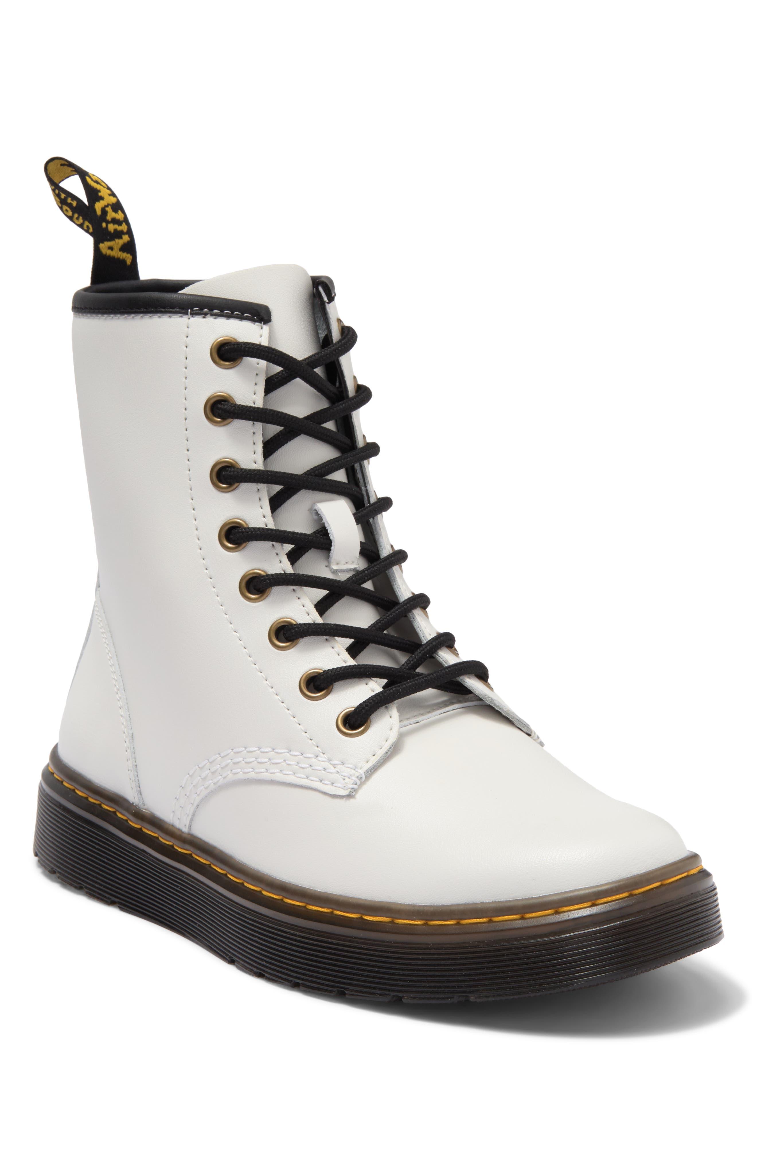 Dr. Martens Zavala 8-eyelet Combat Boot In White T Lamper At Nordstrom Rack  | Lyst