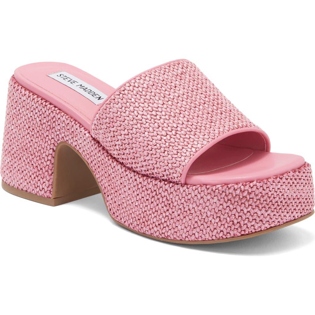 Steve Madden Reign Platform Mule in Pink | Lyst