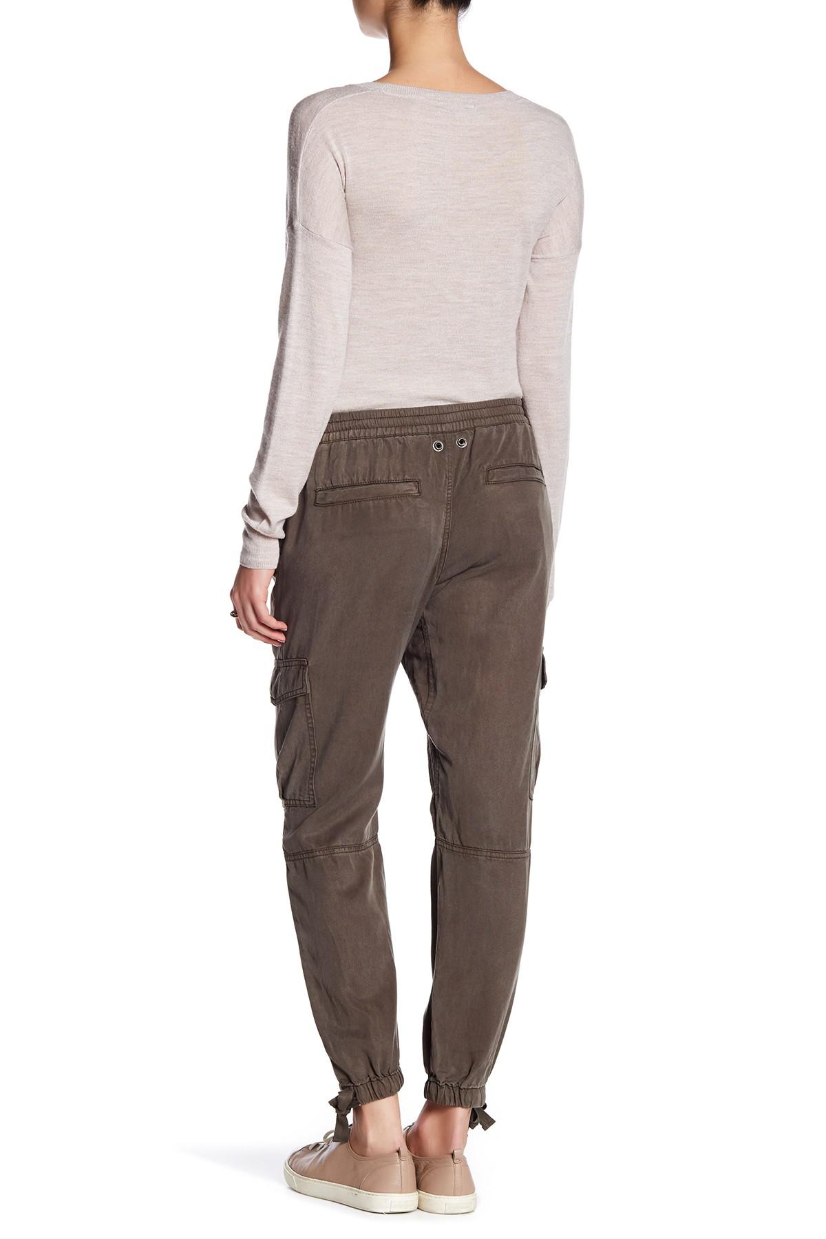 ankle tie cargo pants