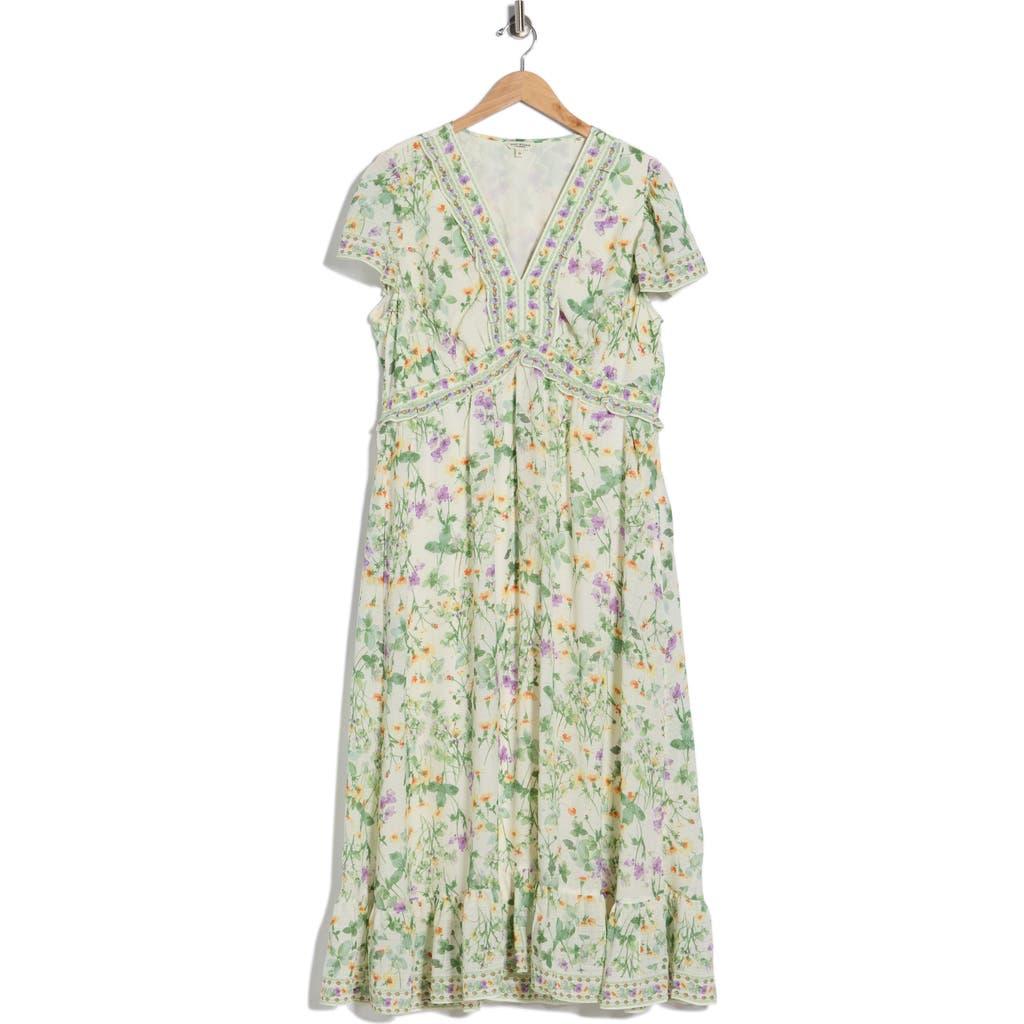green emerald velvet dress Max Studio Women's V Neck Tiered Maxi Dress, Green Large Floral Medley,  Small : Amazon.ca: Clothing, Shoes & Accessories main image 1