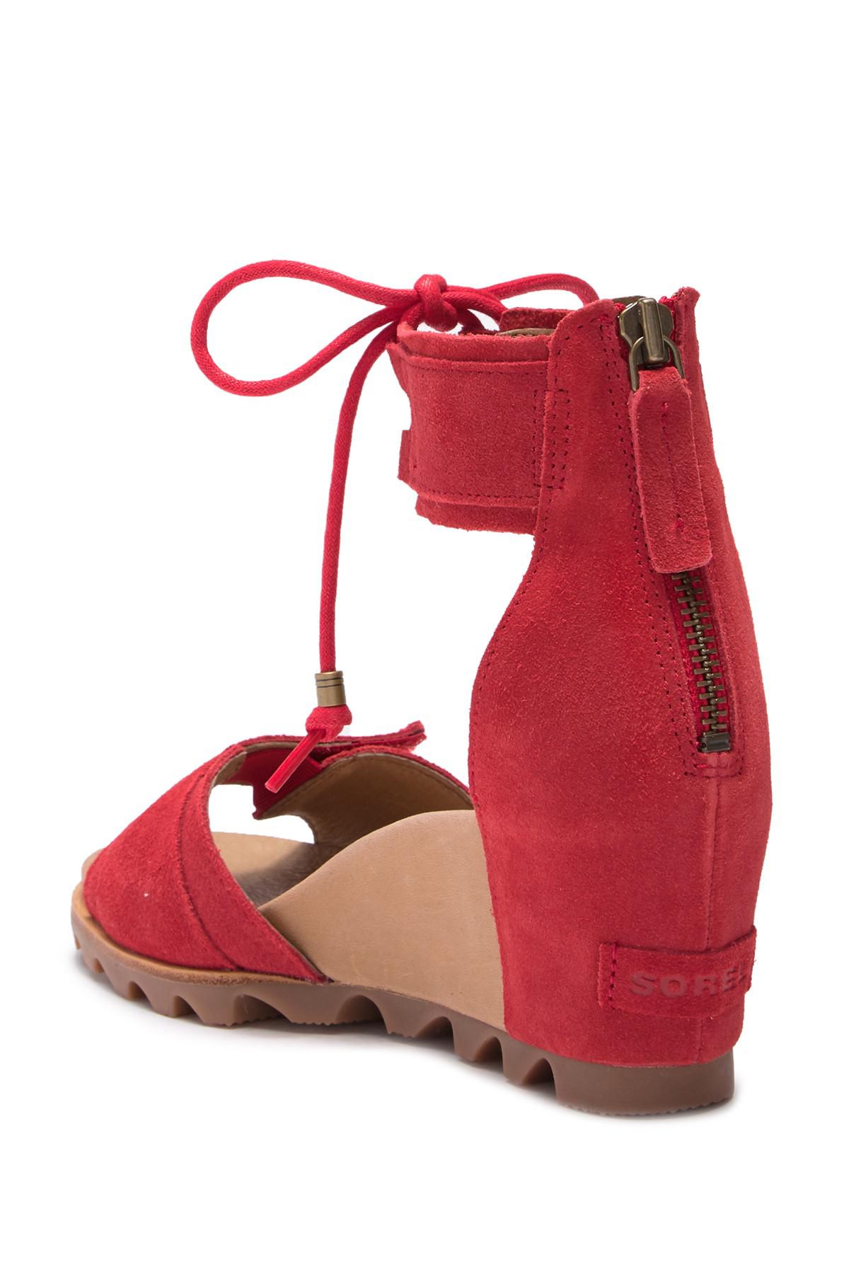sorel joanie cuff wedge sandal