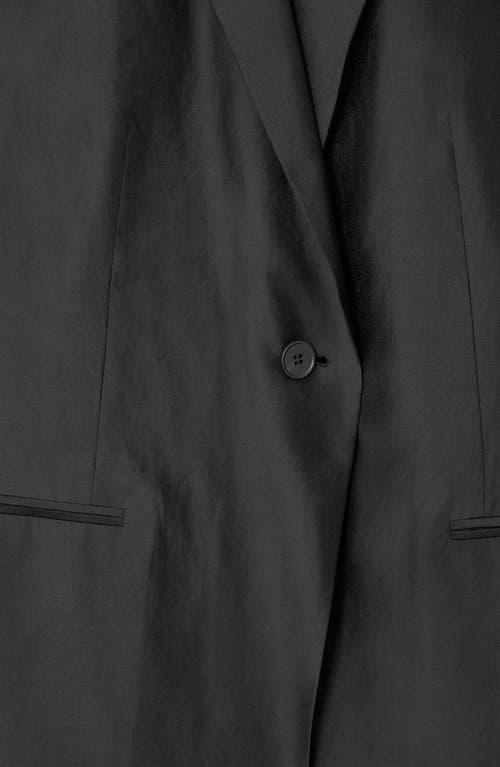 COS Drape Open Back Blazer in Black | Lyst