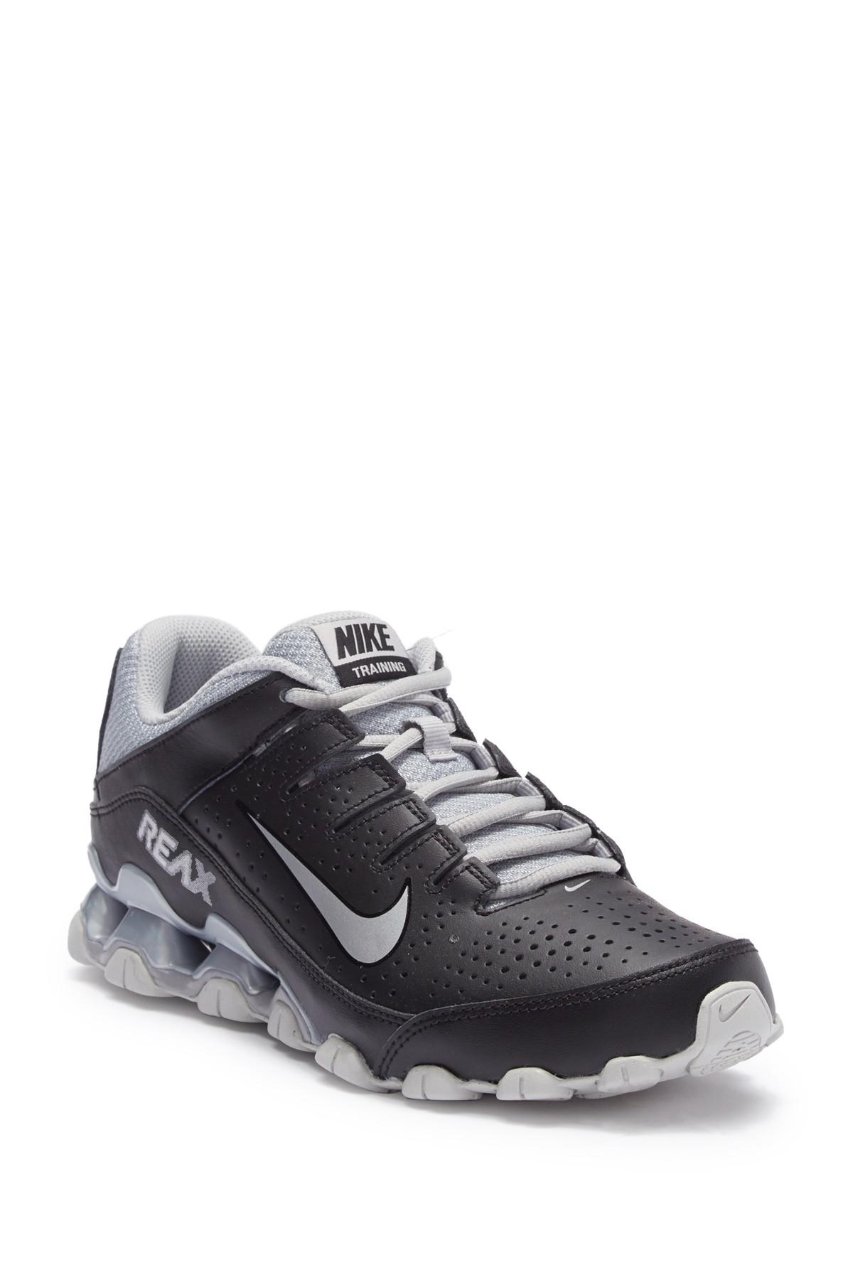 Nike Reax 8 Leather Training Sneaker in Black for Men | Lyst