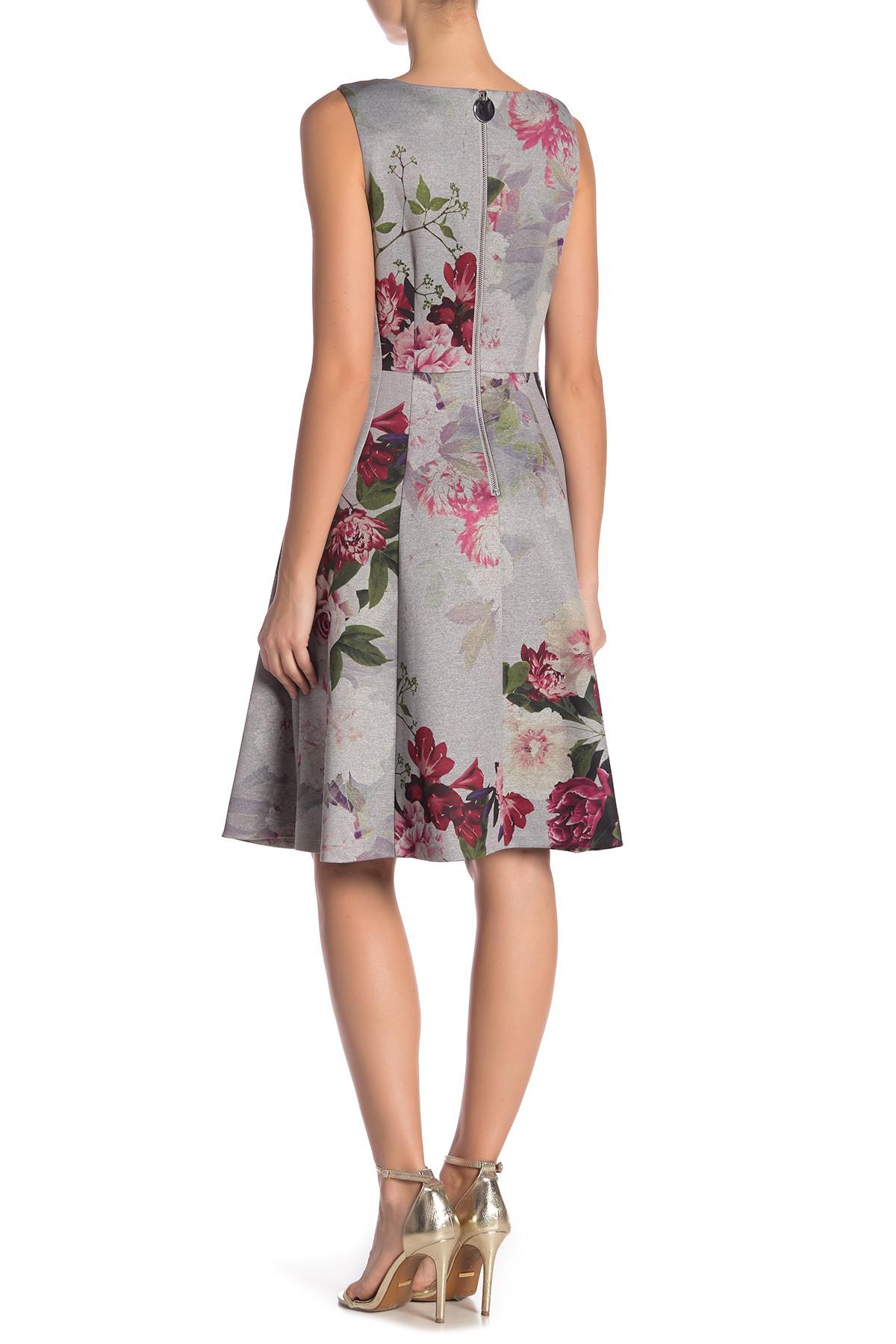 Introducir 39+ imagen calvin klein grey floral dress