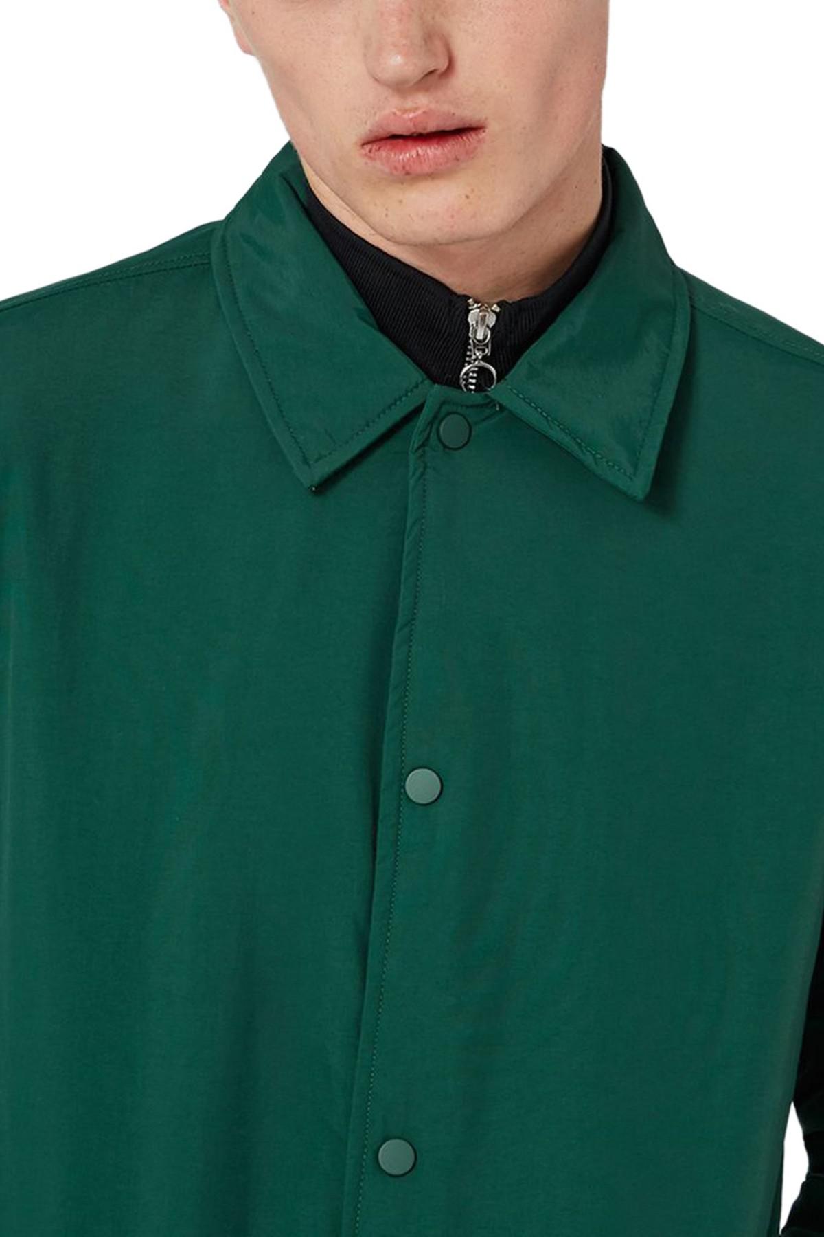dark green coach jacket