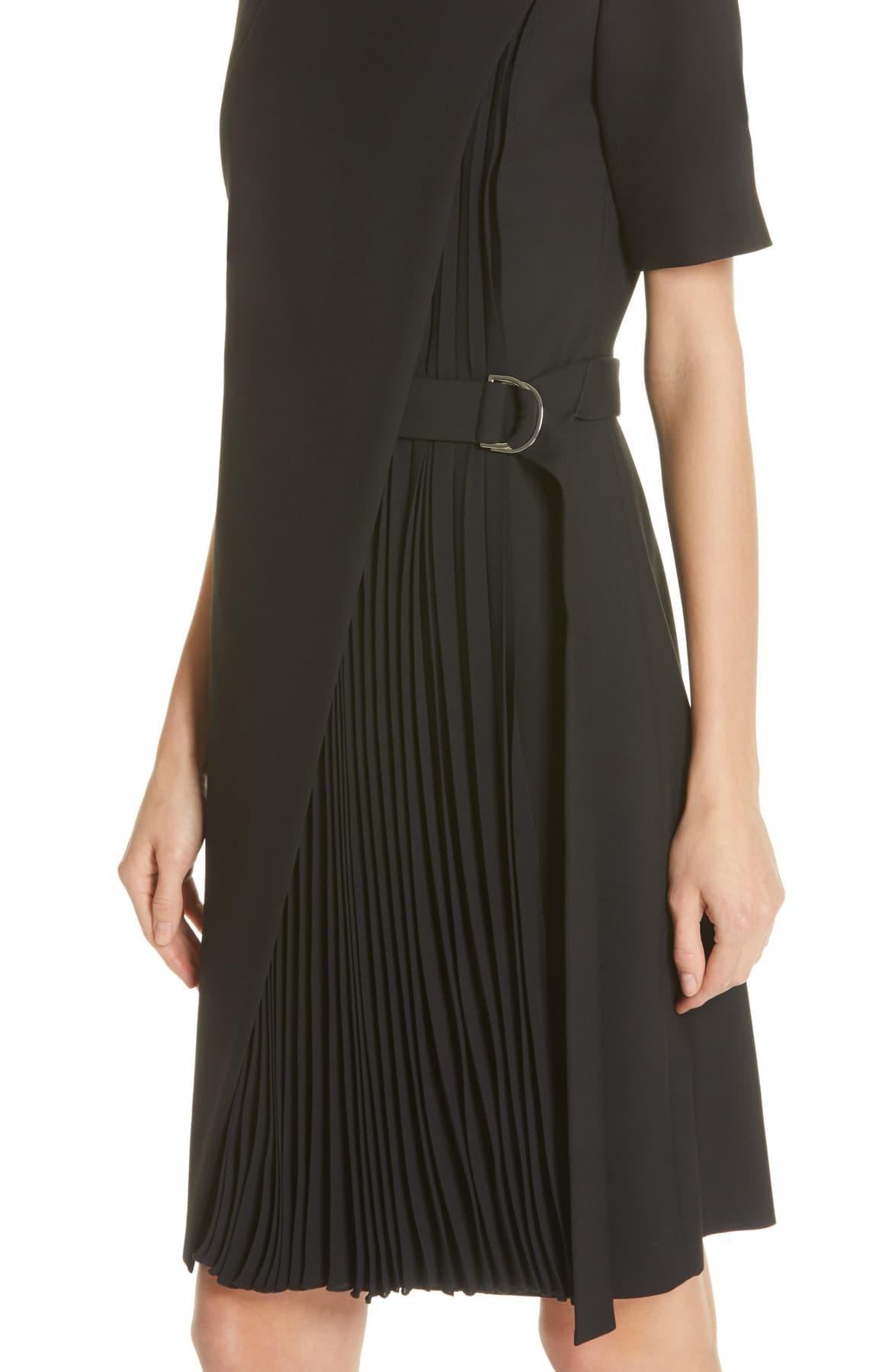BOSS by Hugo Boss Dakilane Soft Stretch Wrap Dress in Black Lyst