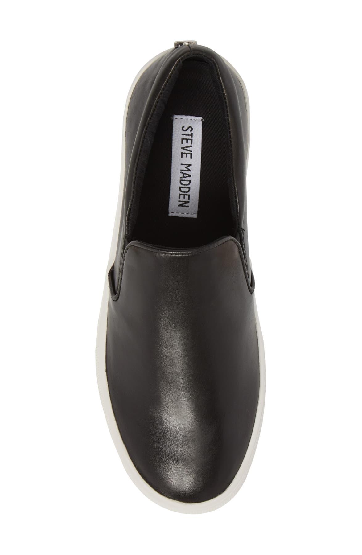 steve madden gills black leather