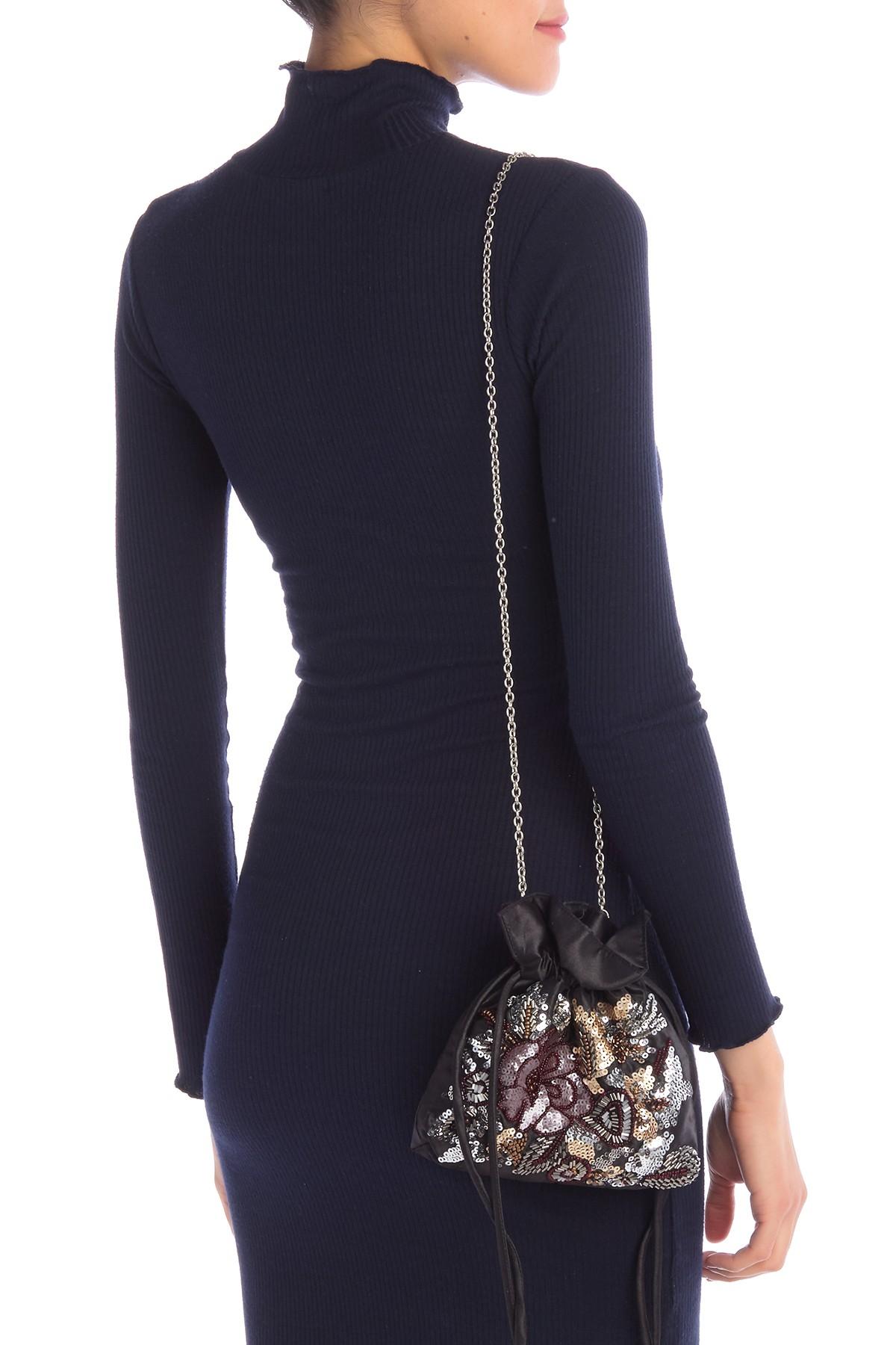 Jessica McClintock Victoria Floral Beaded Pouch