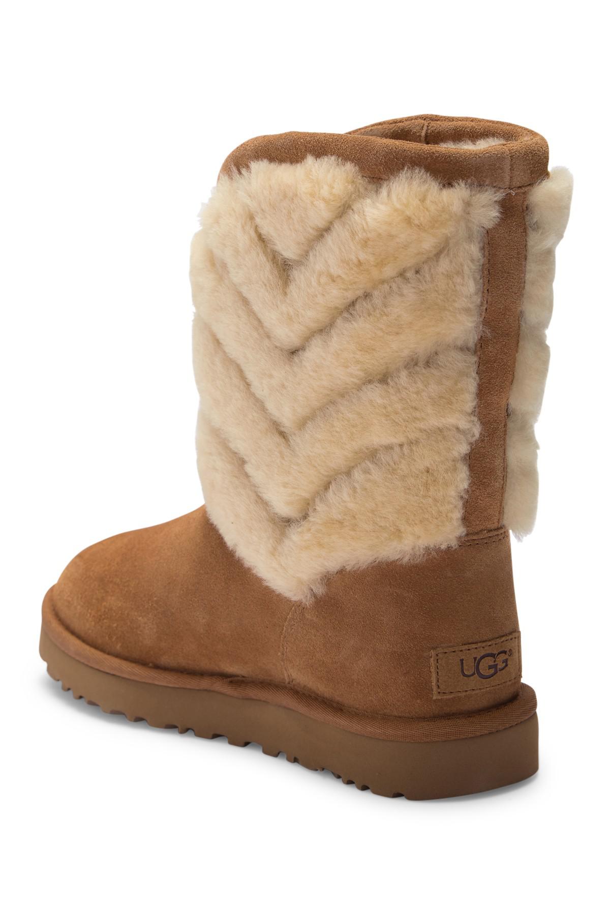 tania genuine shearling suede boot