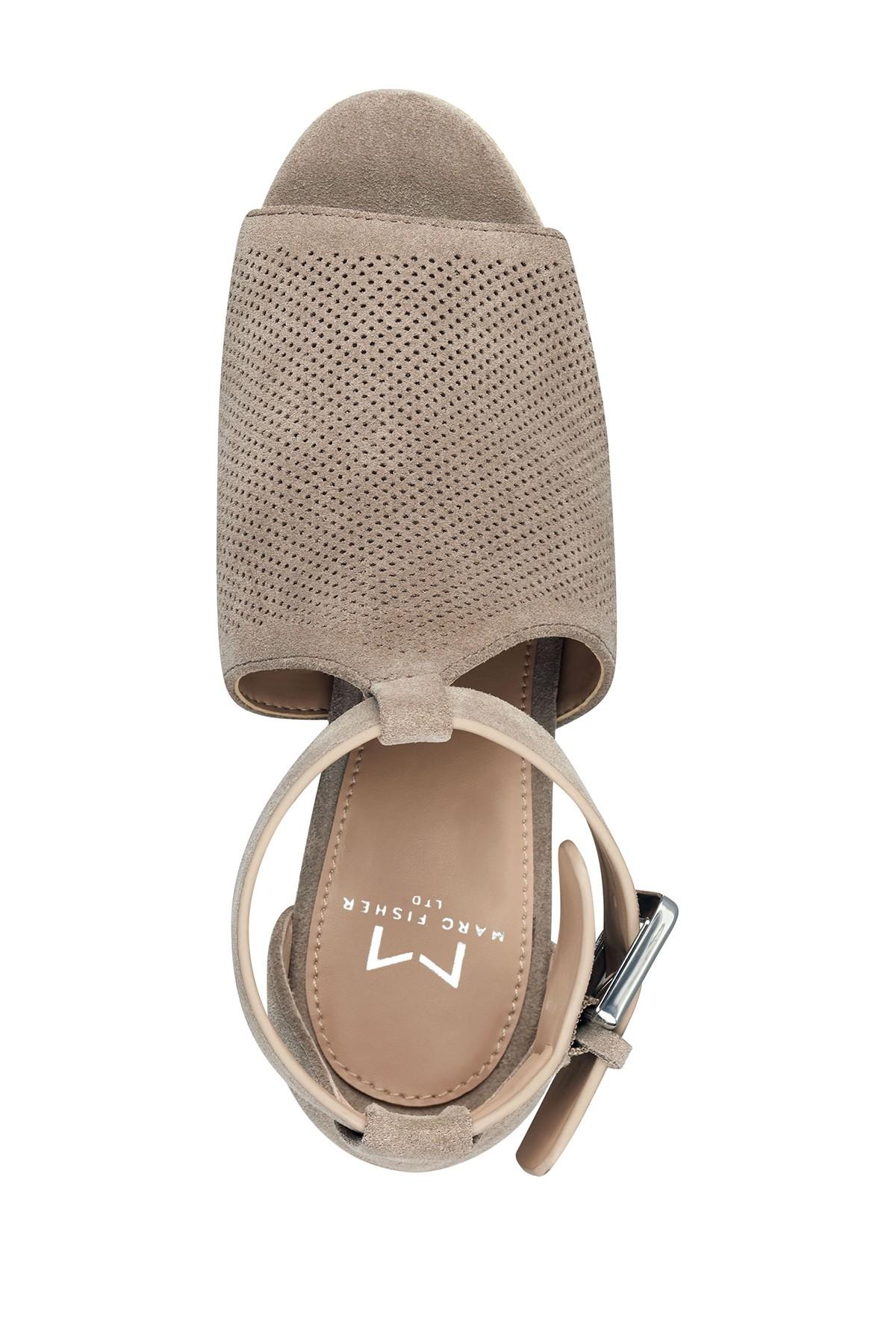 marc fisher ltd allison perforated espadrille platform sandal