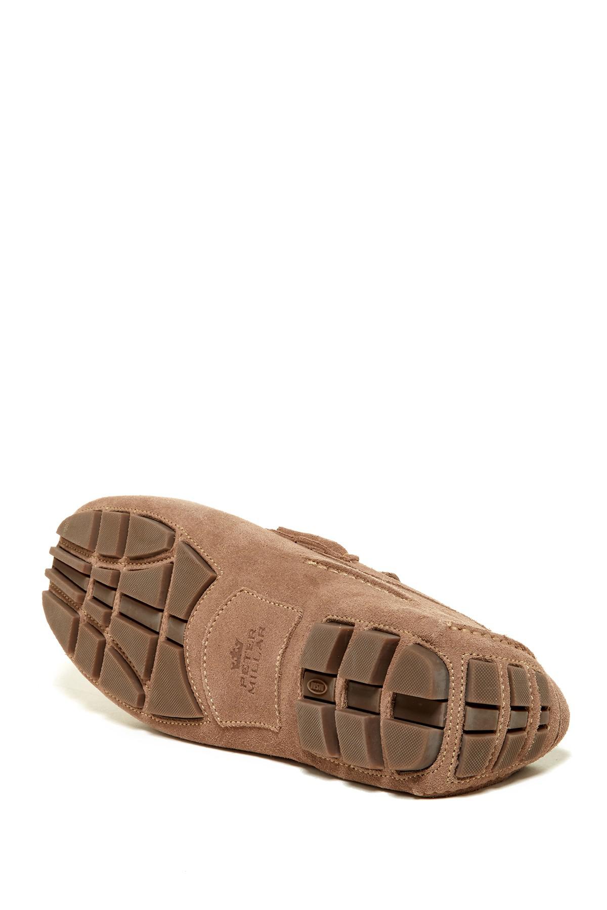 Peter Millar Nubuck Bit Driver in Brown for Men Lyst