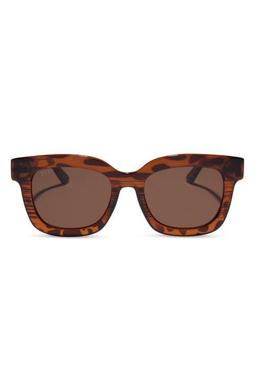 Diff 56mm Makay Square Sunglasses In Dark Tortoise New With Case Diff 56mm Makay Square Sunglasses In Dark Tortoise | ModeSens main image 4