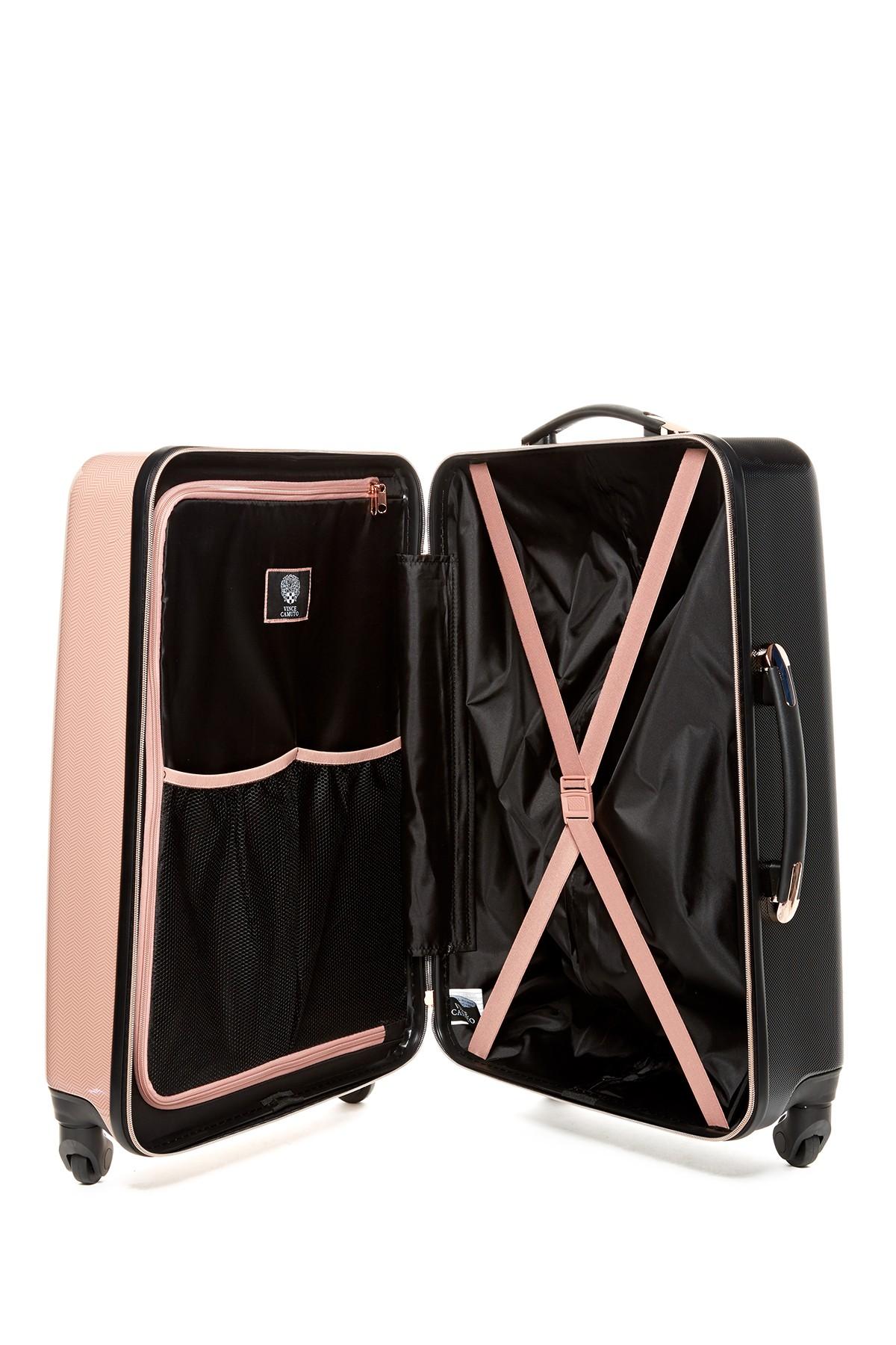 vince camuto rose gold luggage