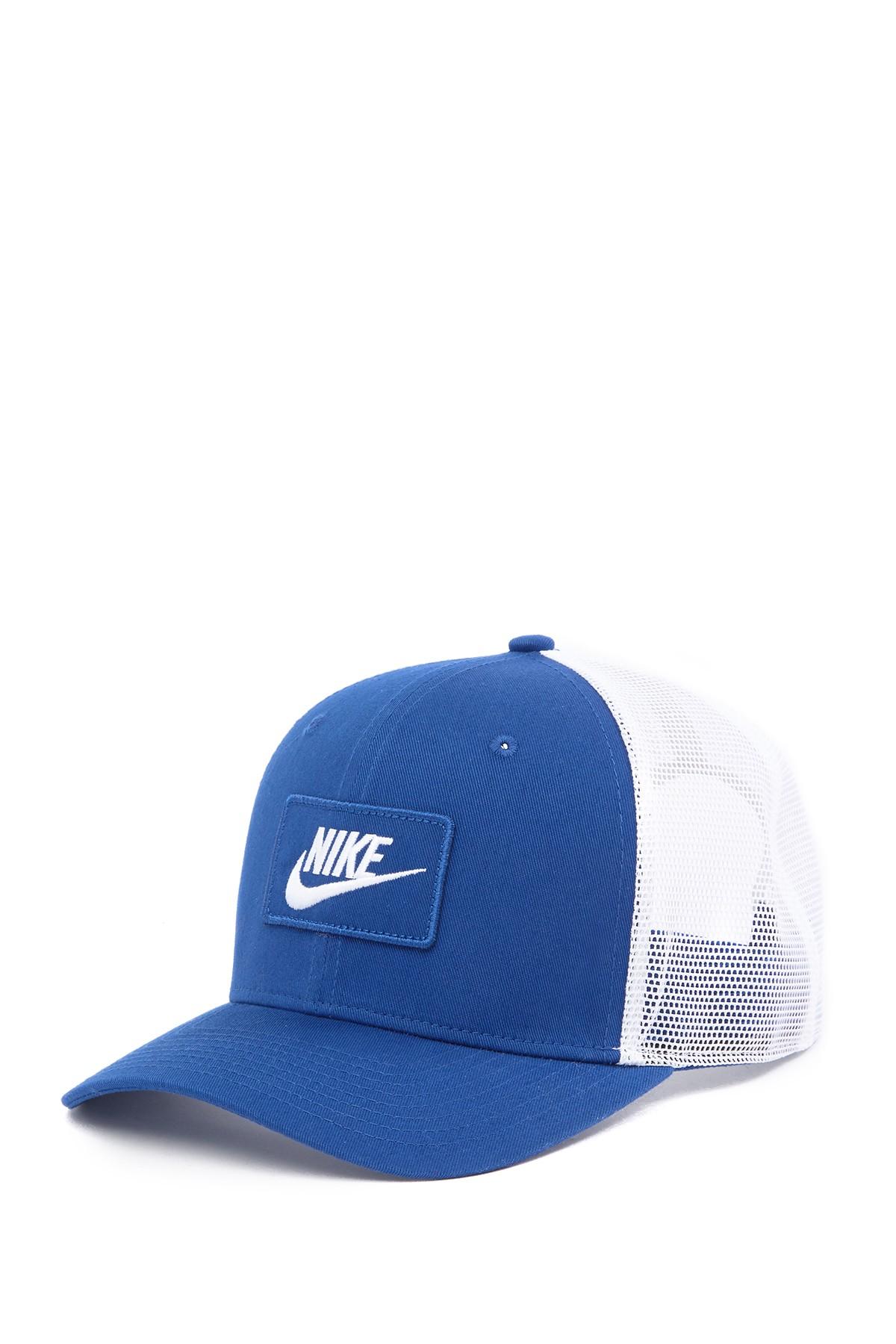 Nike Cotton Nsw Classic99 Trucker Hat In Blue For Men Lyst